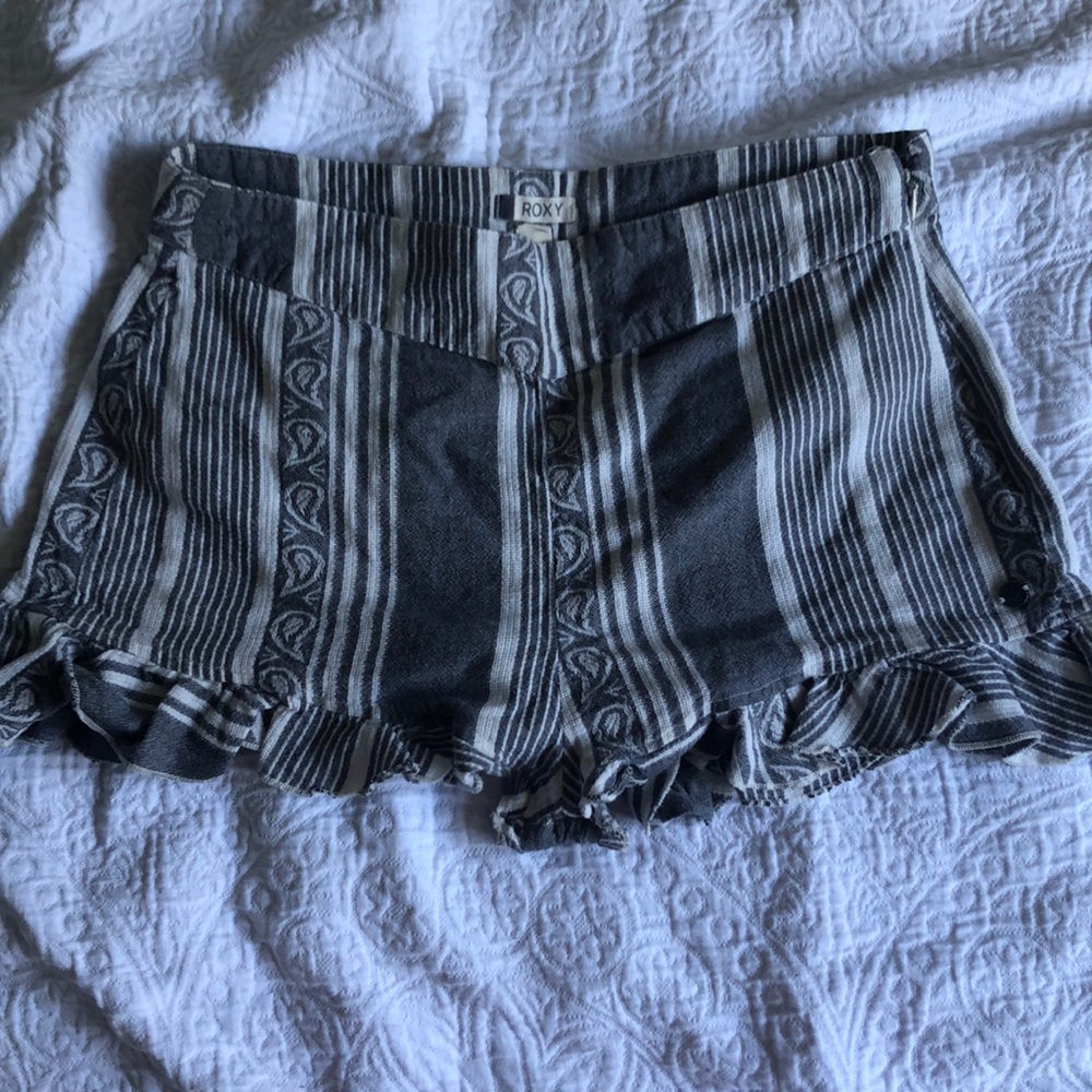 Roxy ruffle trim shorts